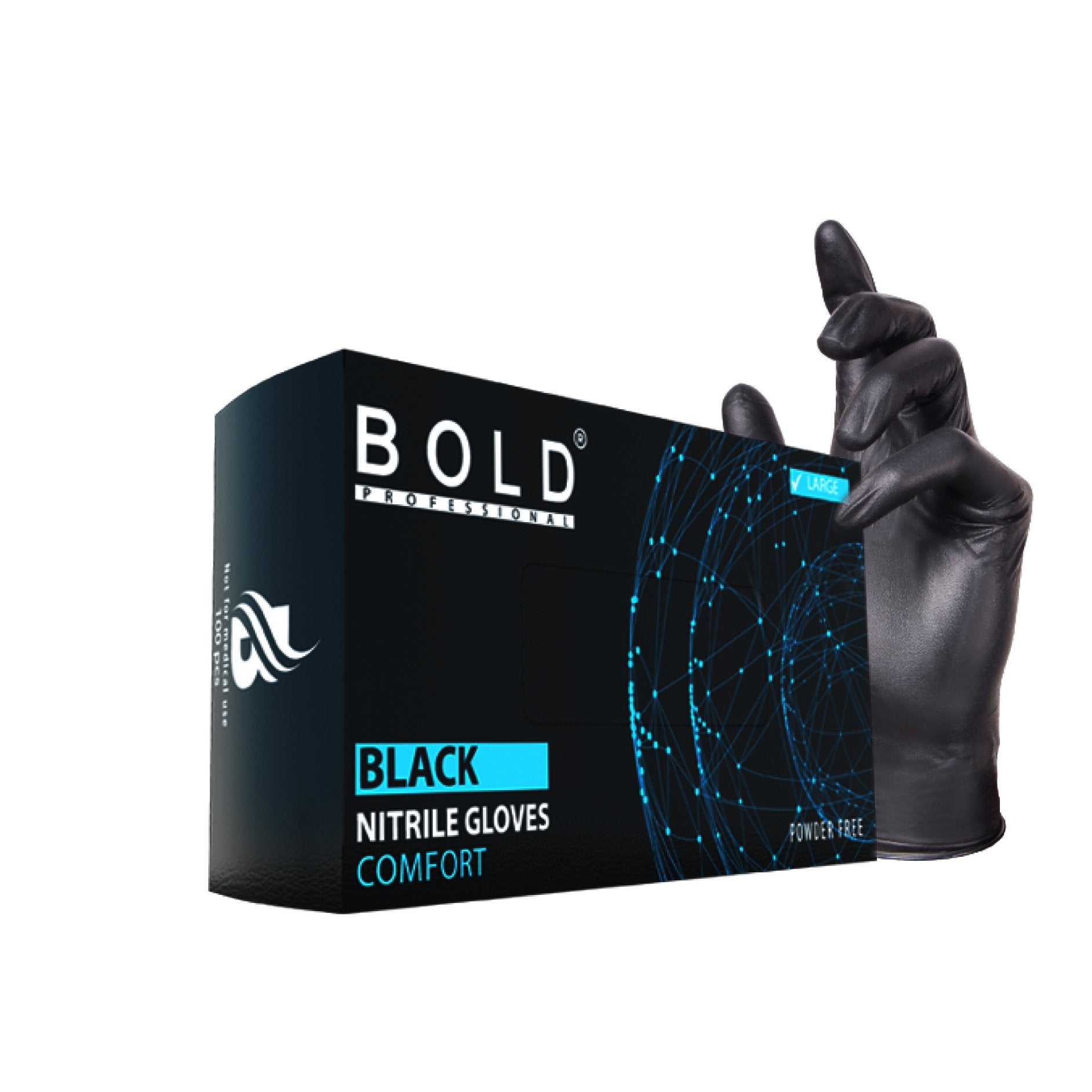 Black Nitrile Gloves - 100 PCS