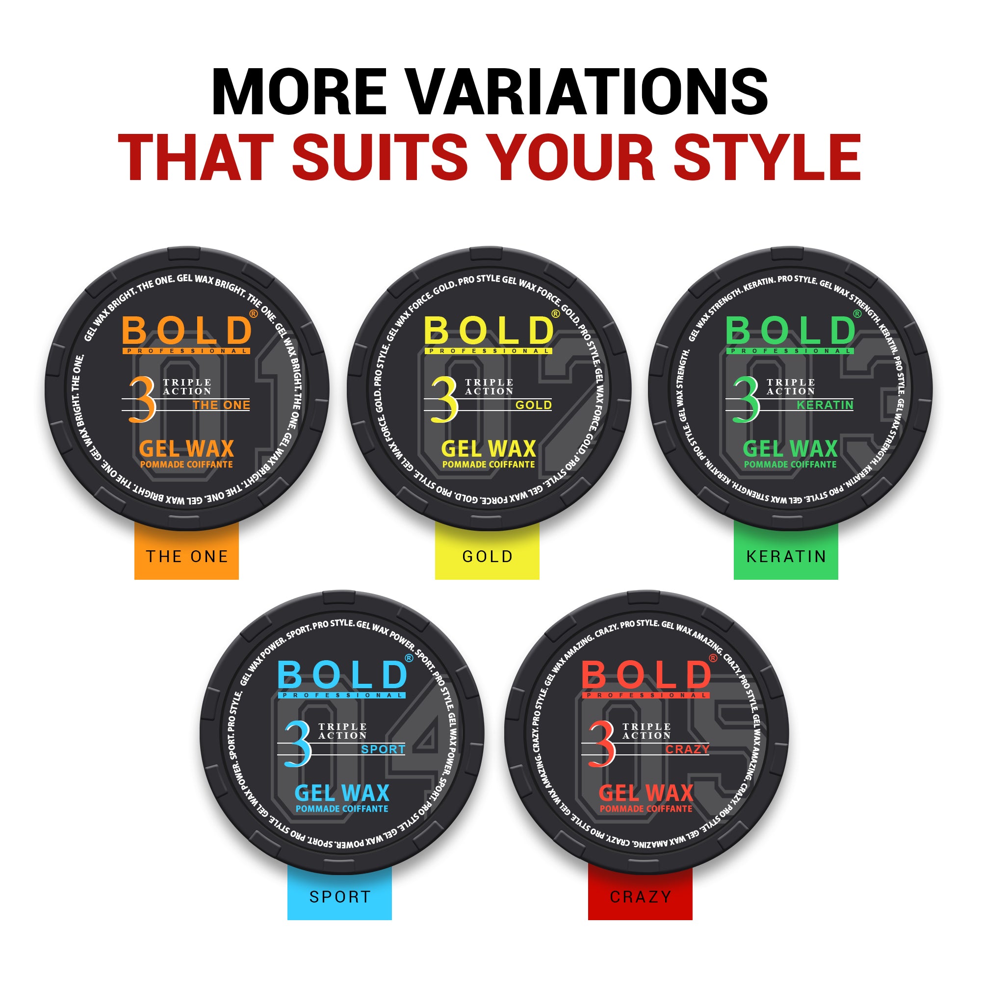 Hair Styling Pomade Wax - 150 mL | 250 mL | 500 mL